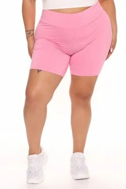 Fashion Nova Out Of My League Biker Shorts - Pink