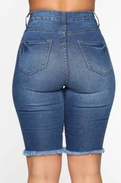 Coupon โ๏ธ Fashion Nova See Me Now Distressed Bermuda Shorts - Medium Blue Wash ๐ 17 Fashion Nova See Me Now Distressed Bermuda Shorts - Medium Blue Wash