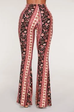 Buy β Fashion Nova Desert Dreamer Flare Pants - Rust 𧨠21 Fashion Nova Desert Dreamer Flare Pants - Rust