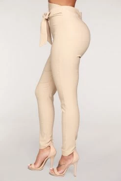 Fashion Nova Knot Your Girl Pants - Khaki