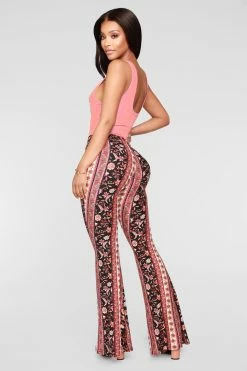 Buy β Fashion Nova Desert Dreamer Flare Pants - Rust 𧨠20 Fashion Nova Desert Dreamer Flare Pants - Rust