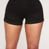 Fashion Nova No Muffin Top Denim Shorts - Black