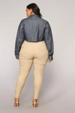 Fashion Nova Knot Your Girl Pants - Khaki