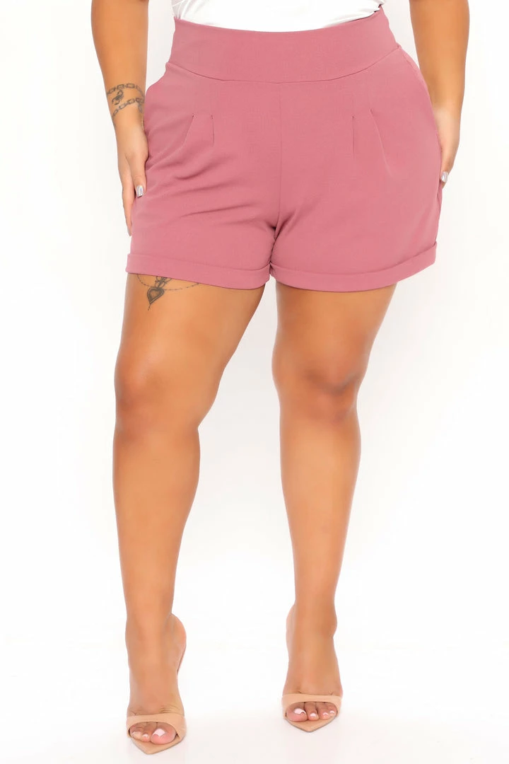 Fashion Nova Shorts Sasha Short - Mauve