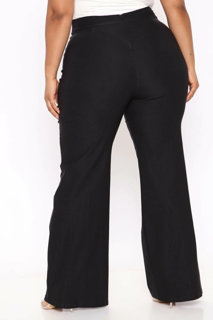 Fashion Nova Pants Veronica High Waist Dress Pant - Black