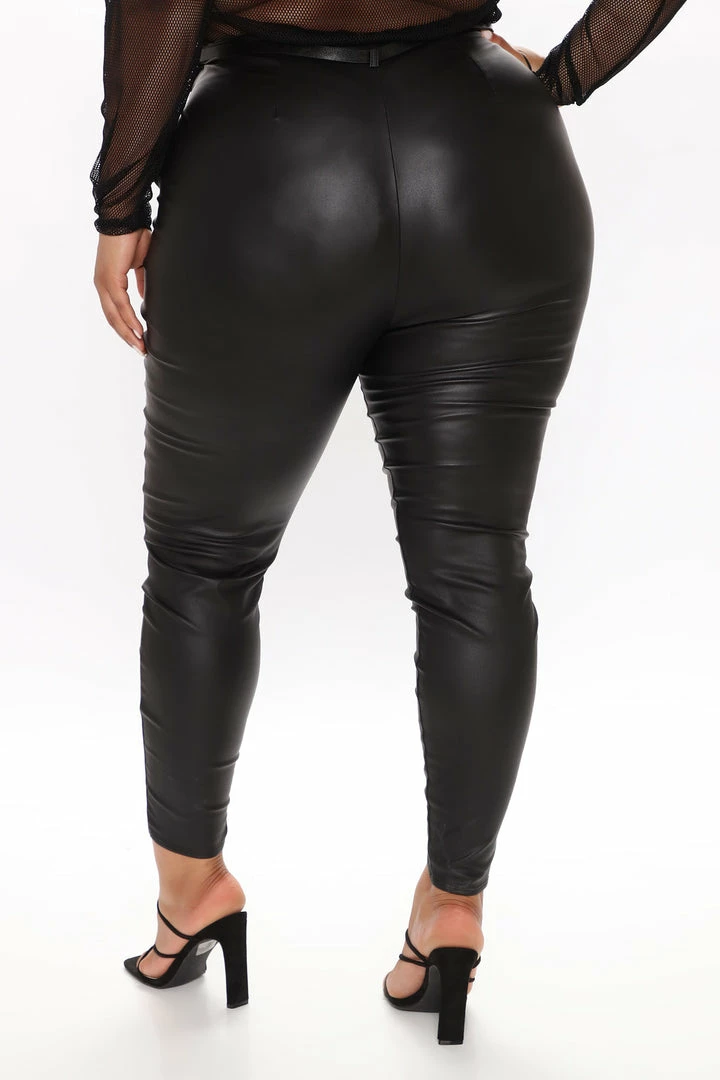 Brand new ๐ Fashion Nova Bad ๐ง Girls Club PU Skinny Pants - Black ๐ฅฐ 13 Fashion Nova Bad Girls Club PU Skinny Pants - Black