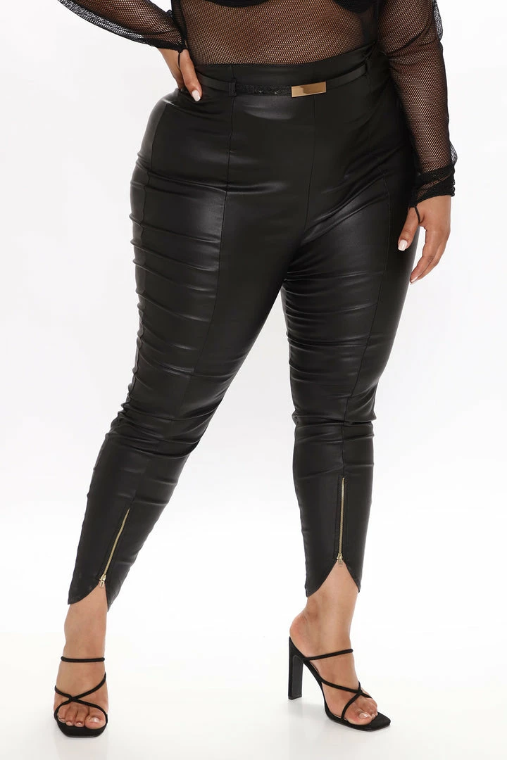 Brand new ๐ Fashion Nova Bad ๐ง Girls Club PU Skinny Pants - Black ๐ฅฐ 12 Fashion Nova Bad Girls Club PU Skinny Pants - Black