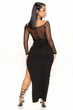 Fashion Nova Make It Sexy Slit Maxi Skirt - Black Skirts & Skorts