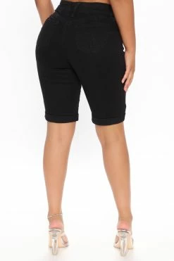 Flash Sale ✨ Fashion Nova Amberly Booty Lifting Mid Rise Denim Bermudas - Black Shorts 🤩 13 Fashion Nova Amberly Booty Lifting Mid Rise Denim Bermudas - Black Shorts