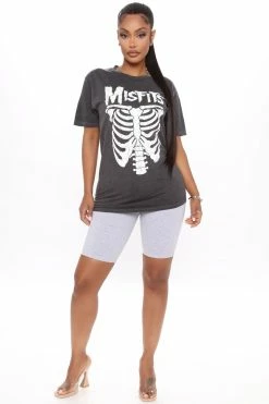 Fashion Nova My Favorite Biker Short - Heather Grey