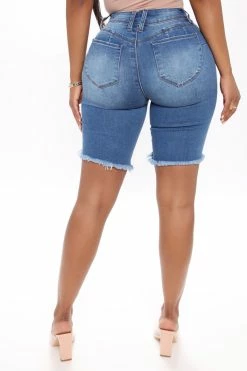 Budget 💯 Fashion Nova Corinna Booty Lifting Denim Bermudas - Medium Blue Wash Shorts 👏 13 Fashion Nova Corinna Booty Lifting Denim Bermudas - Medium Blue Wash Shorts