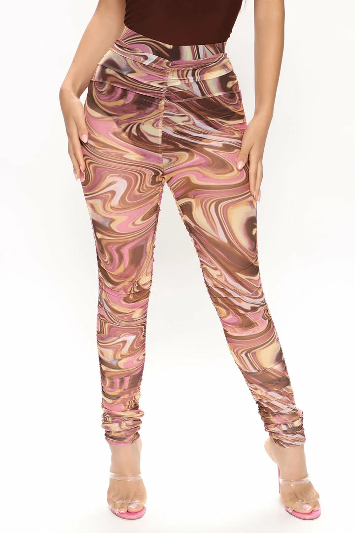 Outlet π Fashion Nova Take Me Just Like That Ruched Leggings - Brown/combo βοΈ 4 Fashion Nova Take Me Just Like That Ruched Leggings - Brown/combo