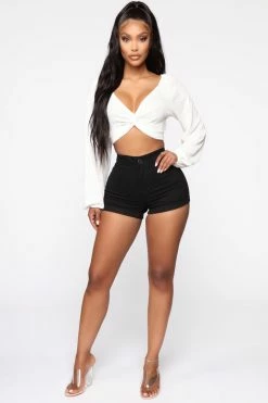Fashion Nova Shape Shift Shorts - Black
