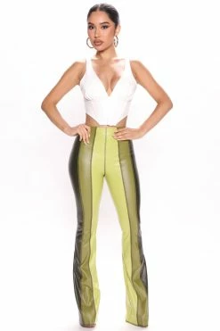 Fashion Nova Choose Your Flavor Flare Pants 33 - Olive
