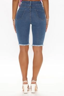 Best Sale ๐ Fashion Nova Distressed About It Denim Knee Shorts - Medium Blue Wash ๐ 13 Fashion Nova Distressed About It Denim Knee Shorts - Medium Blue Wash