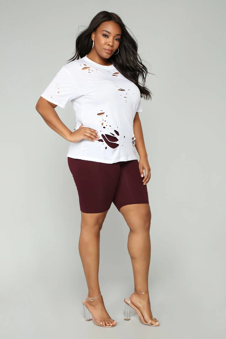 Budget ๐ Fashion Nova Brooke Biker Shorts - Burgundy ๐ 8 Fashion Nova Brooke Biker Shorts - Burgundy