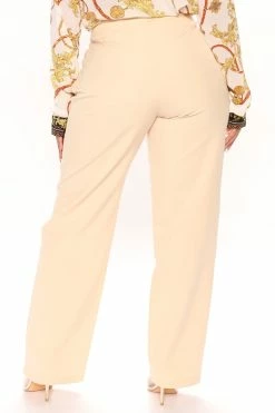 Fashion Nova Pants Take Care Of Business Trouser 30 - Cream