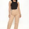 Fashion Nova Pants What You Got Cargo Pant 30 - Khaki