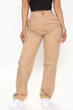 Fashion Nova Pants What You Got Cargo Pant 30 - Khaki