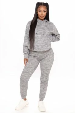 Fashion Nova Look Again Joggers - Charcoal