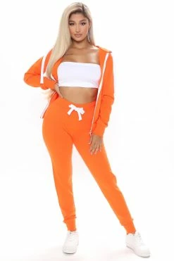 Fashion Nova Pants Relaxed Vibe Joggers - Orange