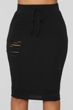 Fashion Nova Casual Lover Skirt - Black