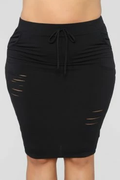Fashion Nova Casual Lover Skirt - Black