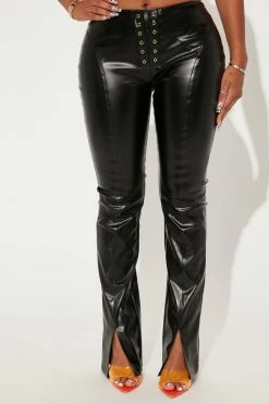 Fashion Nova Layces Low Rise Pant 33 - Black