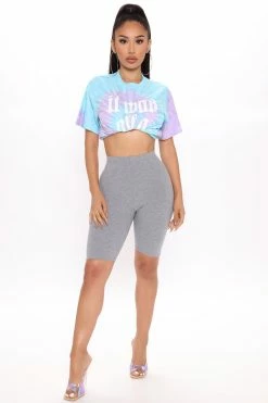 Fashion Nova Gotta Have It Biker Shorts - Grey