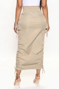 Fashion Nova Skirts & Skorts Tell You What I Want Maxi Skirt - Khaki
