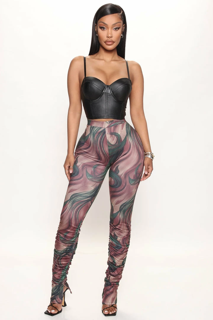 Flash Sale 𧨠Fashion Nova Pants Into The Groove Stacked Pant - Brown/combo π₯° 3 Fashion Nova Pants Into The Groove Stacked Pant - Brown/combo