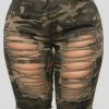 Fashion Nova Wave Crasher Bermuda Shorts - Camo