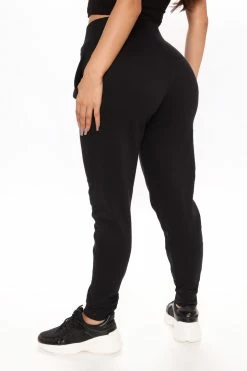 Budget ⭐ Fashion Nova Pants Not A Game Fleece Jogger - Black 🎉 12 Fashion Nova Pants Not A Game Fleece Jogger - Black
