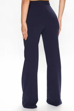 Fashion Nova Pants Aura Wide Leg Pant 33 - Navy
