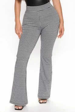 Fashion Nova Pants Arabella Flare Pant - White/Black
