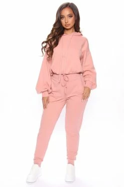 Fashion Nova Pants Latest And Greatest French Terry Jogger - Mauve