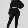 Fashion Nova Meet Me Half Way Leggings - Black