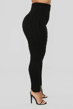 Fashion Nova Meet Me Half Way Leggings - Black