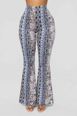 Fashion Nova Aliz Pants - Blue/combo