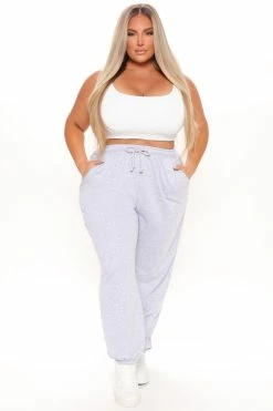 New 🔔 Fashion Nova Big On Comfort Jogger Pant - Heather Grey 🎁 16 Fashion Nova Big On Comfort Jogger Pant - Heather Grey