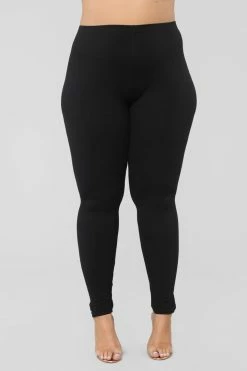 Fashion Nova On The Daily Leggings - Black