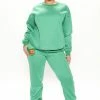 Fashion Nova 1 800 Smile Happy Face Sweatpants - Kelly Green