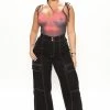Fashion Nova With The Business Cargo Pant 30 - Black
