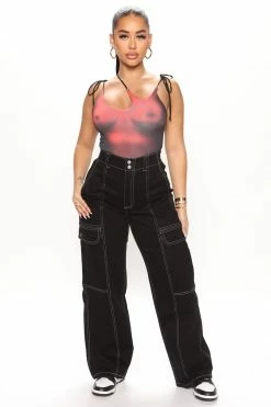 Fashion Nova With The Business Cargo Pant 30 - Black