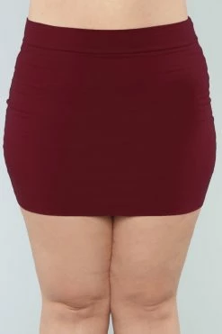 Fashion Nova Melanie Mini Skirt - Wine Skirts & Skorts