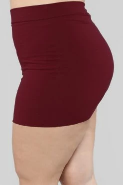 Fashion Nova Melanie Mini Skirt - Wine Skirts & Skorts