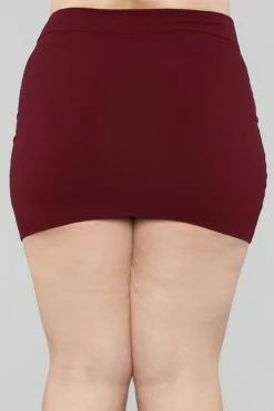 Fashion Nova Melanie Mini Skirt - Wine Skirts & Skorts