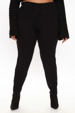 Fashion Nova Meet Me Half Way Leggings - Black