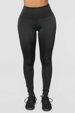 Fashion Nova Like The Way I Work It Leggings - Black