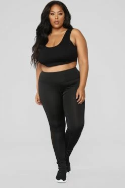 Fashion Nova Like The Way I Work It Leggings - Black